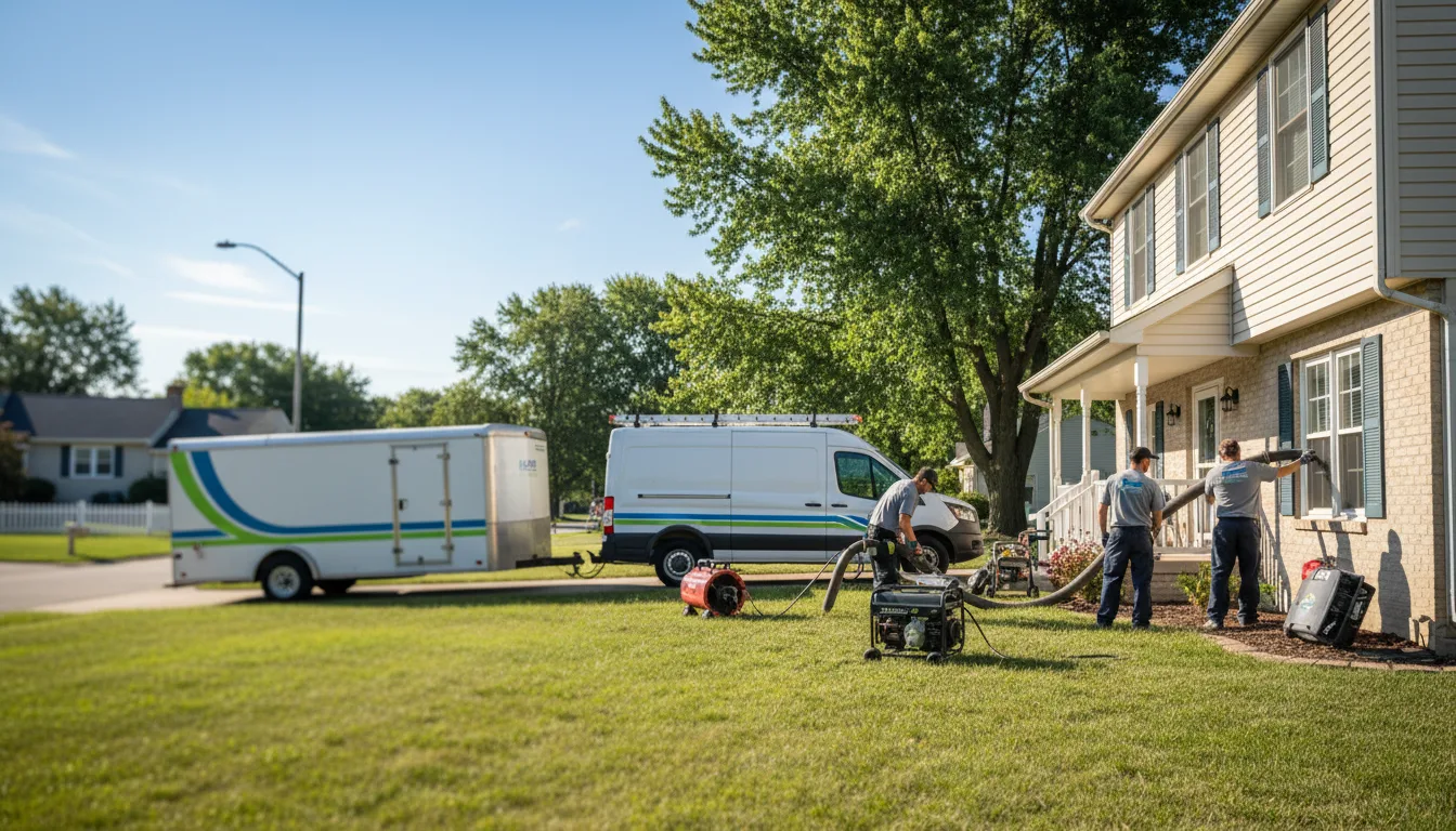 Flooded Basement Restoration And Cleanup With Repair in Carrollton, OH near me